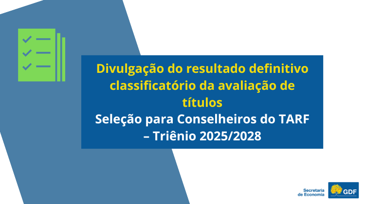 Capa da notícia: Divulgação do resultado definitivo classificatório da avaliação de títulos